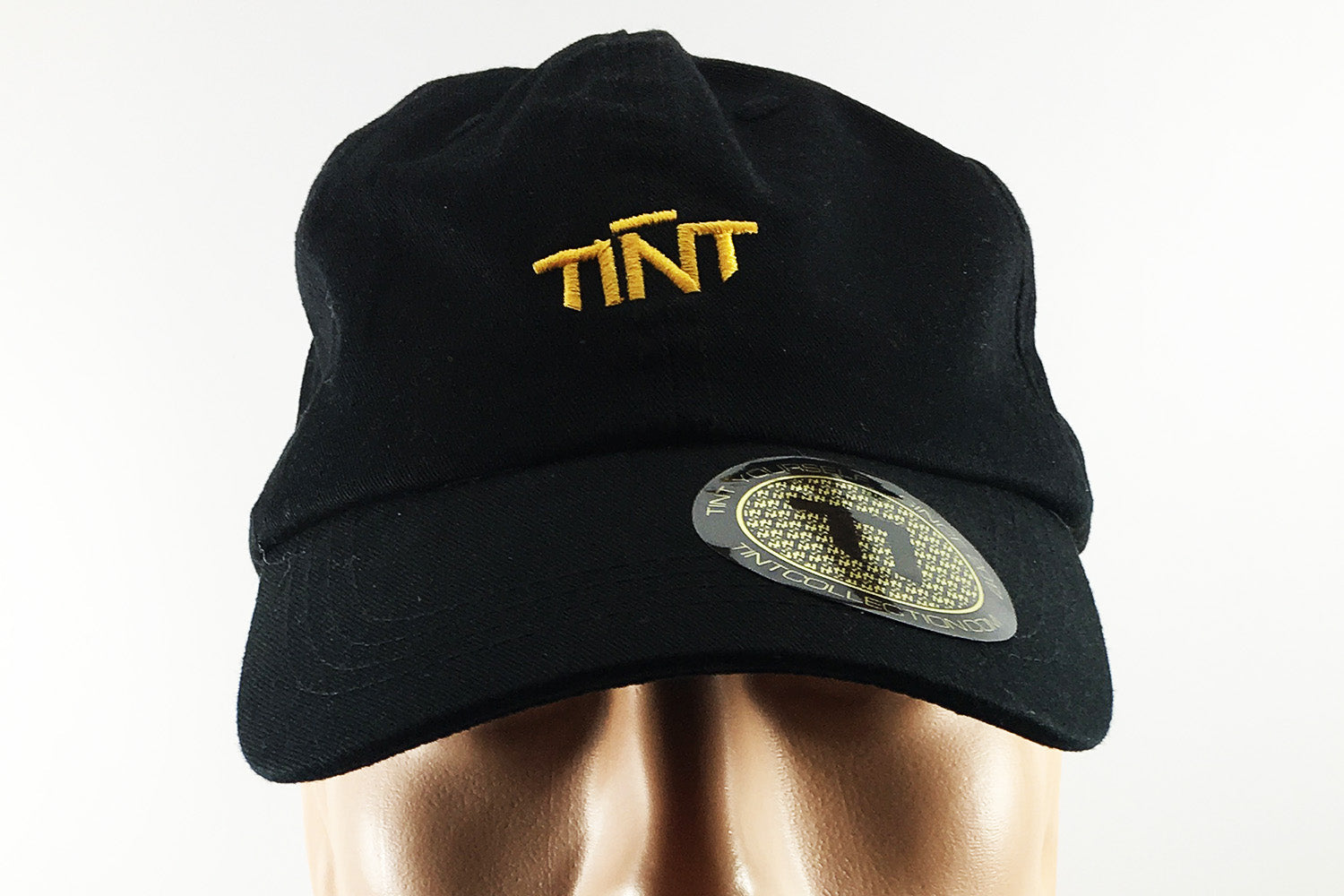 TINT Logo Classic Black Strapback Dad Hat